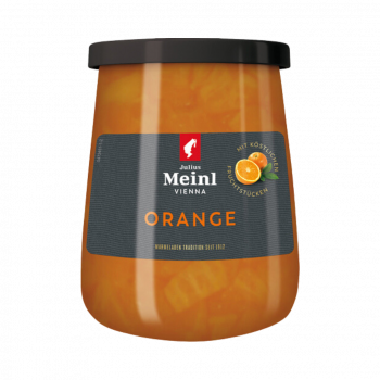 Julius Meinl Orange-Marmelade, naturrein, mit köstlichen Fruchtstücken, 370 Gramm
